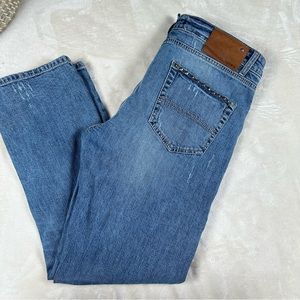 CAMBIO straight leg ankle jeans, light wash jeans Sz 30